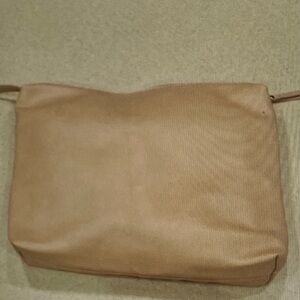 Madison West Beige Wristlet Clutch